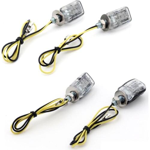 Areyourshop LED Black Micro Mini Tiny Small Indicators Turn Signals Motorcycle MotorBike Lighting