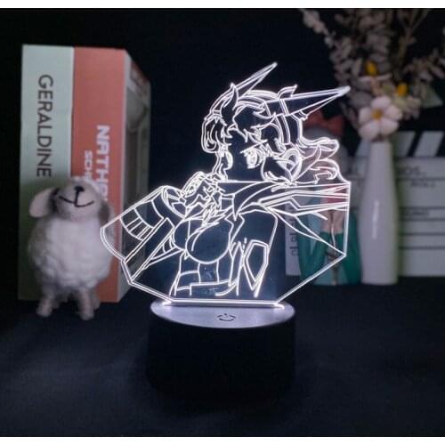 Anime LED Night Light Sensor Symphogear Hibiki Tachibana 3D Neon Desk Lamp Atmosphere Decor Kids Gift Nightlight Bluetooth Base