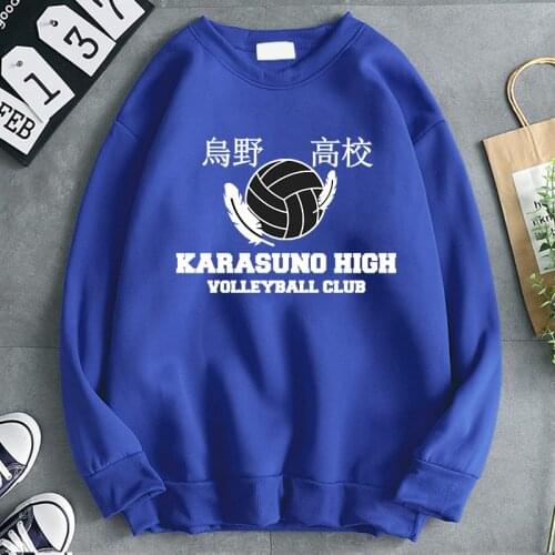 New Fashion Clothing Men Cartoons Anime Haikyuu Sweatshirts Crewneck Oversized Hoodies Fashion Harajuku Streetwear 2021 Casual