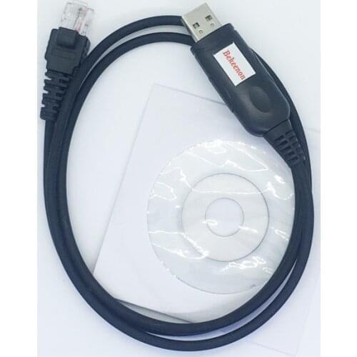 USB programming cable 8 pins for Yaesu Vertex FT2500 VX-2100 VX-2200 VX-2250 VX-2500 VX-3100 VX-3200 VX-4000 etc radio with CD