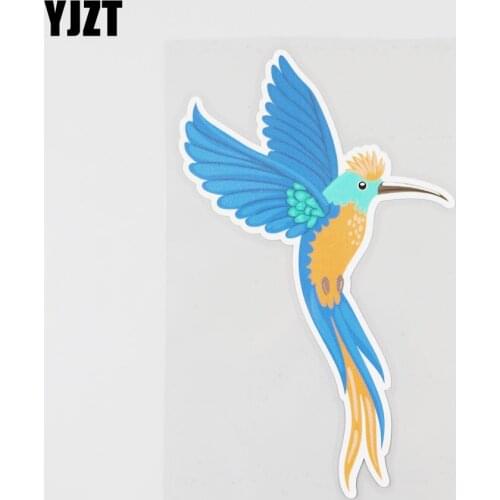 YJZT 9CM×14.5CM Flying Bird Car Sticker Animal Design PVC Decal Creative Modeling 11B-0430