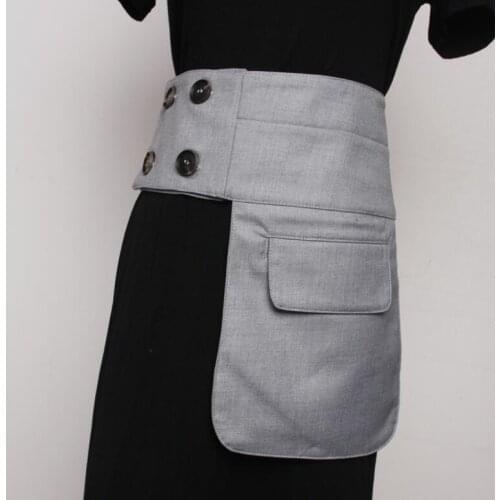 Womens runway fashion elastic fabric Cummerbunds female Dress Corsets Waistband Belts decoration wide belt R1746