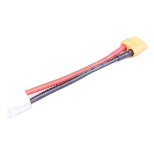2 Pcs XT60 Female To Tamiya Male Connector Adapter XT-60 LIipo Airsoft 14AWG Silicone Wire