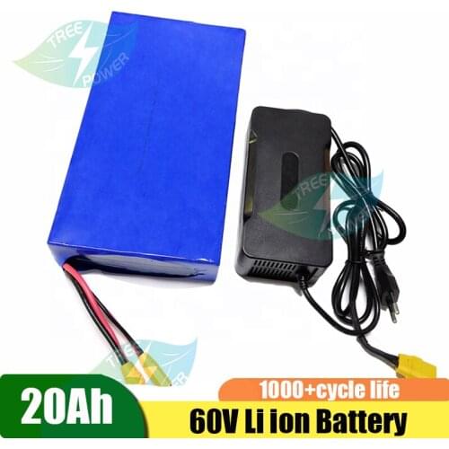 60V 20Ah 21700 lithium battery pack 16S4P with built-in BMS high-power electric bicycle motorcycle scooter battery