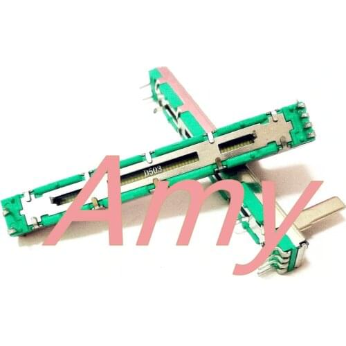 75mm mixer fader D50K dual channel straight sliding potentiometer D503 lioujiao