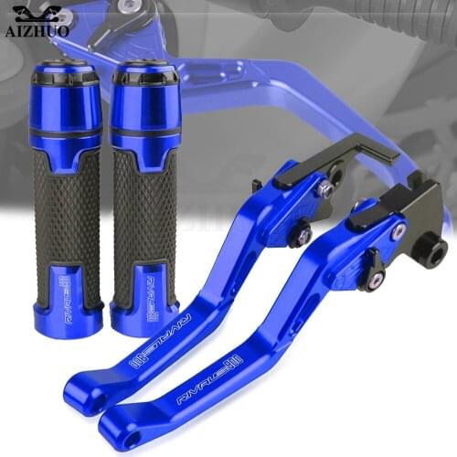 RIVALE 800 CNC Aluminum Brakes Clutch Levers Motorcycle Handlebar Grips FOR MV AGUSTA Rivale800 2014-2016 2015 7/8'' 22MM LOGO