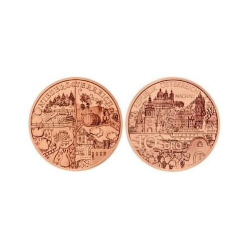 Austria 2013 Austria Region Series Lower Austria 10 Euro Commemorative Coin Genuine euro Collection real original coins