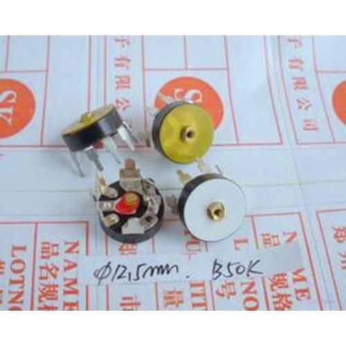 Free Shipping!! 4pcs RV12 b50k / switch / Radio potentiometers / 90-degree angle line /Electronic Component