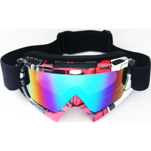 Brand Goggles Dirt Bike ATV Cross Riding Ski Fox Motocross Glasses Motor for Motorcycle UV Ski Snowboard Goggles Clear Lens