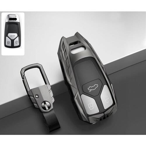 Zinc Alloy Car Remote Key Cover Case For Audi A4 Allroad B9 Q5 Q7 TT TTS 4M 8S 2016 2017 2018 Accessories