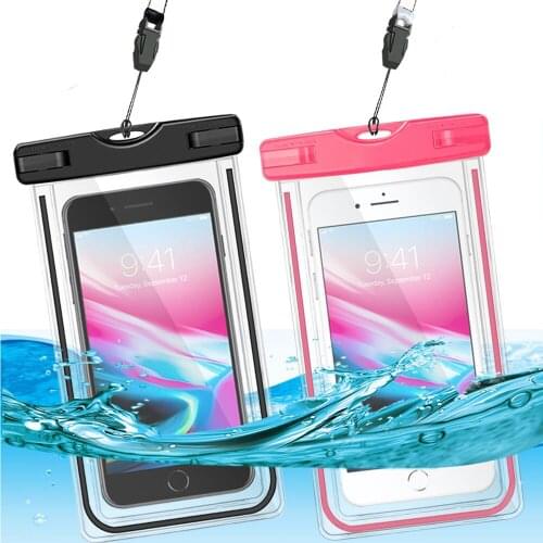 For Ulefone Power 3/3S Universal Cover Underwater Luminous Phone Case For Ulefone Power 3L 6 inch Swim Waterproof Case