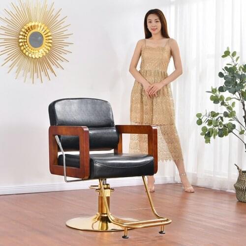 European Hair Salon Hairdressing Net Celebrity Barber Chair Lifting Rotating Cutting Special Commercial Salon Furniture Silla