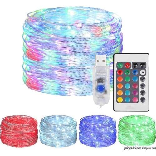 String lights for room 16 Color christmas goods 2021 home decor Light String PVC new year decor Scenery christmas decorations