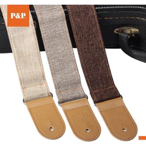 Guitar strap PU leather polyester cotton strap guitar accessories guitar parts