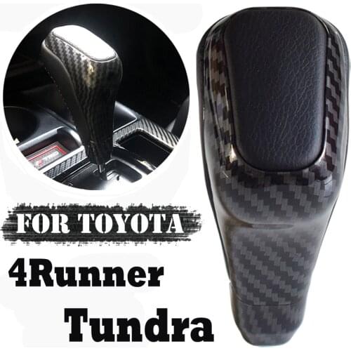 For Toyota 4Runner Tundra Fortuner FJ150 Customized Leather Gear Shift Knob Replacement Accessories Car Styling