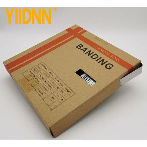 SUS201 Stainless Steel Banding Coil Strapping, Tensioning 3/4" x0.016" x 100",19mm*0.4mm*30m