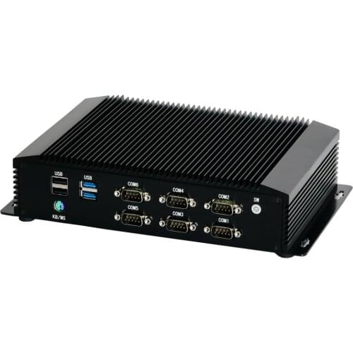 6*COM RS232/RS485 Fanless Mini PC with 1*LPT 1*GPIO 1*HDMI 1*VGA 2*NIC RJ45 Mini Computer win10 Core i7 8565U i6 8250U 7200U