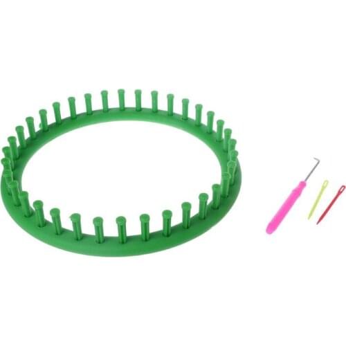 24CM Classical Round Circle Hat Knitter Knifty Knitting Knit Loom Kit Green