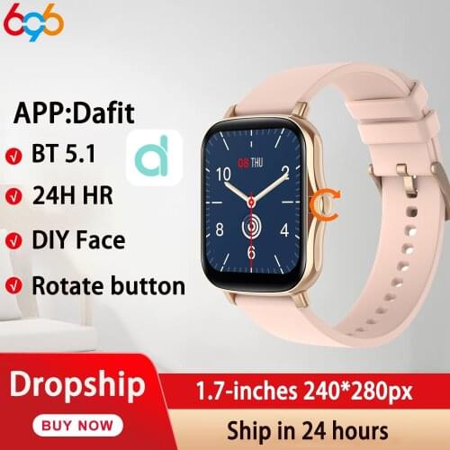 New Smart Watch Y22 Men Women 1.72 inch Full Touch Screen Fitness Tracker Waterproof Heart Rate GTS 2 Smartwatch Pk P8 Plus Y20