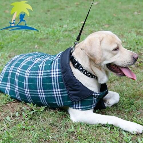 Dog Clothes Waterproof Reversible Dog Jacket Designer Warm Plaid Winter Dog Coats Pet Clothes Small to Large