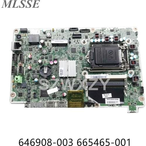 Original For HP Omni 120 AIO Motherboard 646908-003 665465-001 DA0WJ5MB6F0 MainBoard H61 DDR3 100% Tested