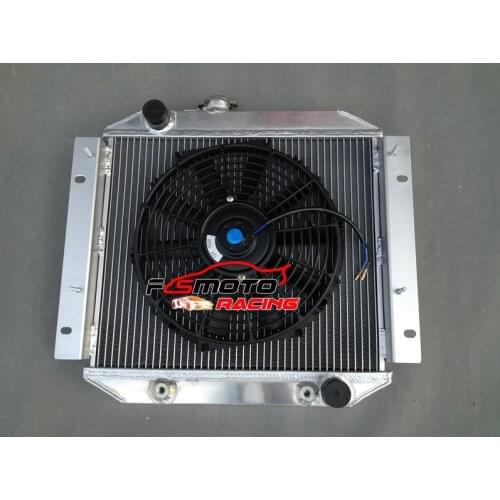 All Aluminum Racing Radiator + FAN Fit For Ford Escort 1971-1980 71 72 73 74 75 76 77 78 79 80