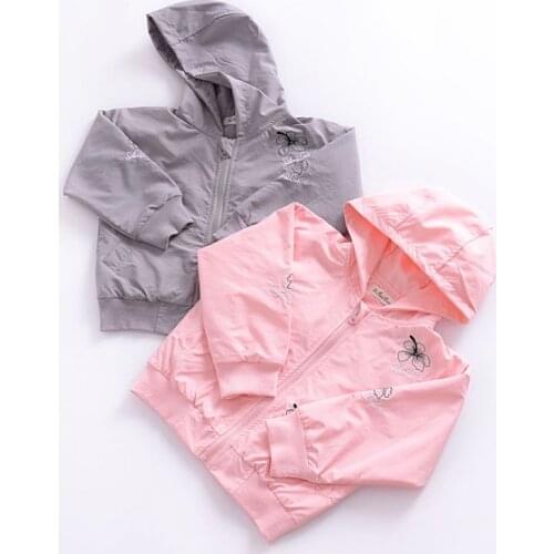 On Sale~Cool Girl Hooded Embroidered Coat/Baby Outwear 3168