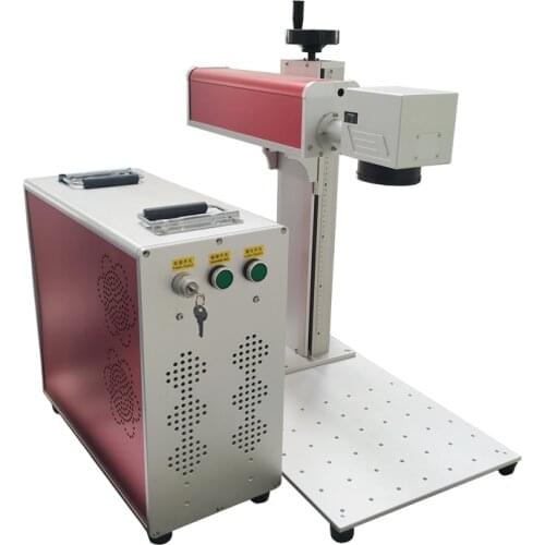 Raycus 20W 30W 50W fiber laser marking machine used for metal steel aluminum gold silver brass plastic steel engraving cutting
