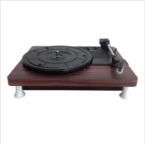 Retro vinyl record player, gramophone, need external power amplifier, support three speeds, 33,45,78, PH 2.0 stereo