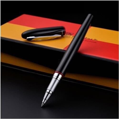 Pimio 907 Montmartre Luxury Smooth Black and Red Signing Roller Ball Pen with Black Ink Refill Pens with Gift Box select