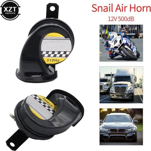 Universal 12V 130DB Electric Super Loud Waterproof Speaker Snail Horn Siren for Car Motorbike Truck Boat Car Accessories