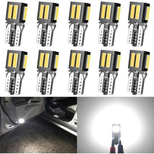 10x W5W T10 LED Canbus Interior Car Lights For Ford Focus 2 3 MK2 MK4 MK1 Fiesta Fusion Ranger Kuga S-Max MK5 Mustang Escape 12V