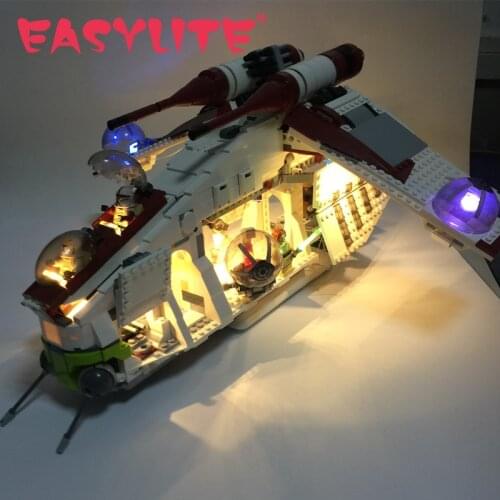 LED Light Kit For 75021 And 05041 The Republic Gunship DIY Toys Set (Not Included Building Blocks)