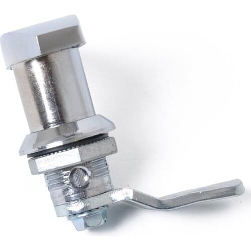 Universal Locking Truck Cap T-Handles for Glass Door Truck Canopy RV Boats - Chrome