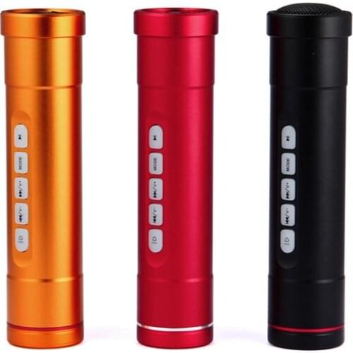 Bike Outdooors Speaker Flashlight Light Powerbank Mountain Bicycle Lamps Support Tf Card