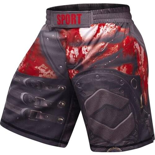 2021 New Design Training Pants Digital Printing Workout MMA Shorts For Men