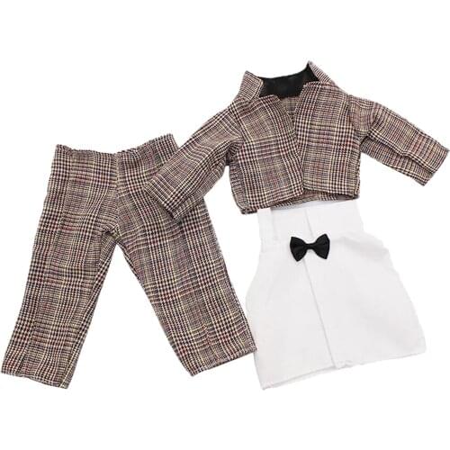 3 Piece 18'' Boy Doll Tuxedo Set - Clothes fit for American Doll - Black Jacket, Pants, Belt, White Shirt (Dolls not Included)