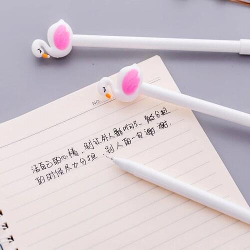 Jonvon Satone 30 Pcs Cute Flamingo Gel Pen Beautiful Kawaii Stationery Pens Canetas Material Office School Supplies Writing Tool