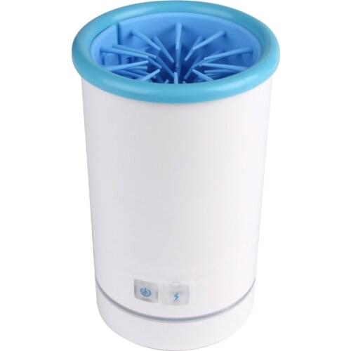 Pet Automatic Electric Foot Washer Foot Washer Cup Dog Washer Rechargeable Silicone Brush Rotary Paw Washer