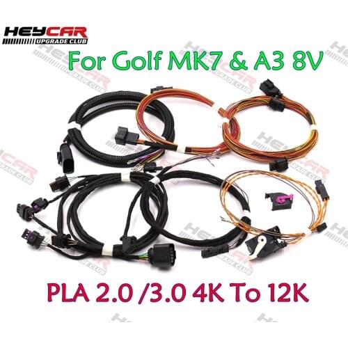 Auto Parking PLA 2.0 /3.0 4K To 12K Install Harness Wire For VW Golf MK7 Audi A3 8V MQB SKODA LHD NEW Octavia 3 MK3