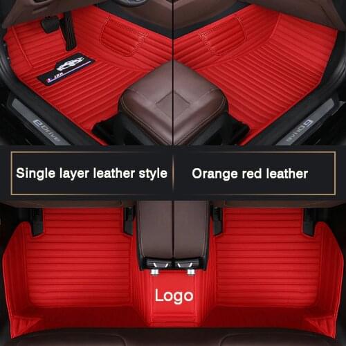 HLFNTF Full surround car floor mat for Mitsubishi outlander pajero sport 4 grandis lancer xl 2017 2013 car accessories