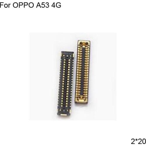 2pcs Dock Connector Micro USB Charging Port FPC connector For OPPO A53 4G Logic on motherboard mainboard For OPPO A 53 4G