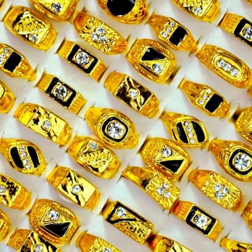 Золотые кольца для мужчин EcooLin China At AliExpress