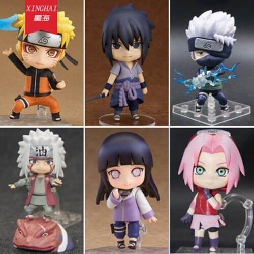 10cm Anime Figure Uzumaki Naruto Gaara Kakashi Hyūga Hinata Cute Toys Shippuden Naruto Q Figurals nendoroid Action Figures Model