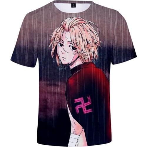 2021 tokyo revengers 3D Printed tshirt summer Japanese anime t shirt for men Cartoon Men/women t shirts Personalized T shirt