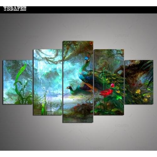 HD print olieverf Film modulaire foto Scenery poster kind room decor woondecoratie 5 stks canvas art z561