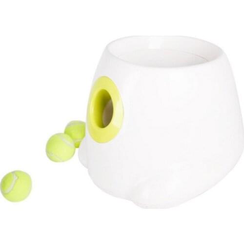 Interactive Tennis Launchers For Dogs Utomatic Throwing Machine Pet Ball Throw Device Section Emission With 3 Balls 220V/110V