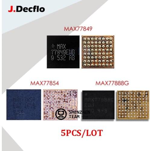 JDecflo 5pcs/lot PMIC MAX77849 MAX77854 MAX77888 MAX77888G Power Supply IC PM For Samsung S6 S7 XIAOMI 5 Integrated Circuits