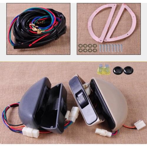 CITALL Car Front 2 Door Power Button Window Switch Lock Kit Rocker Switch Fit for Ford Toyota Chevrolet Nissan VW Honda Audi Kia