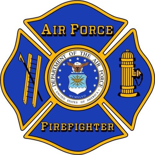 Hot Reflective Air Force Firefighter Cover Scratches Color KK Vinyl Car-Sticker Decals Bumper Window Bodywork KK15*15cm
